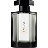 Black hexagonal bottle of L'Artisan Parfumeur Mure Et Musc Eau de Toilette, 100 ml, with white label.