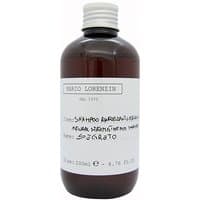 Brown bottle of Lumi SEGRETO Strengthening Natural Shampoo, 200 ml, with white label and black cap.