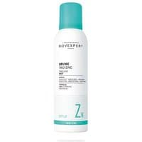 White Novexpert Brume Trio-Zinc spray bottle with turquoise cap, 150 ml, labeled for all skin types.