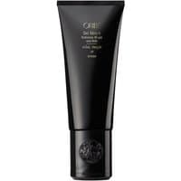 Black Oribe Gel Sérum tube, 150 ml, with gold text and embossed logo on cap, for volume and styling.