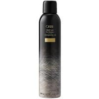 Black and gold Oribe Gold Lust Dry Shampoo bottle, 300 ml, with gradient design and gold label.