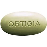 Light green oval soap with "ORTIGIA" embossed, 40g, for cleansing hands.