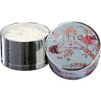 Ortigia Florio Bath Salts 500g in a round silver tin with a floral-patterned lid.