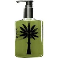 Ortigia Lime di Sicilia liquid soap, 300 ml, green bottle with black palm tree design and silver pump dispenser.