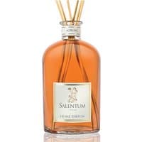 Salentum Agrumi Diffuser 1000 ml, clear glass bottle with orange liquid and reed sticks, elegant label.