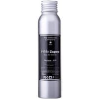 Silver cylindrical bottle of White Zagora Eau de Toilette, 100 ml, with black label and white text.