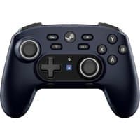 Black Hori HPC-055E gaming controller with Bluetooth, USB connectivity, dual analog sticks, and multiple buttons.