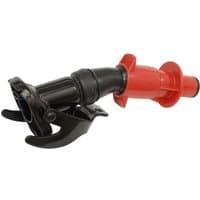 Black and red Sealey Jerry Can Smart Spout with ergonomic grip and secure locking mechanism.